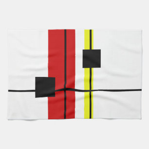 Geometrical design kitchen towel