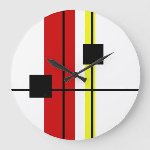Geometrical design large clock