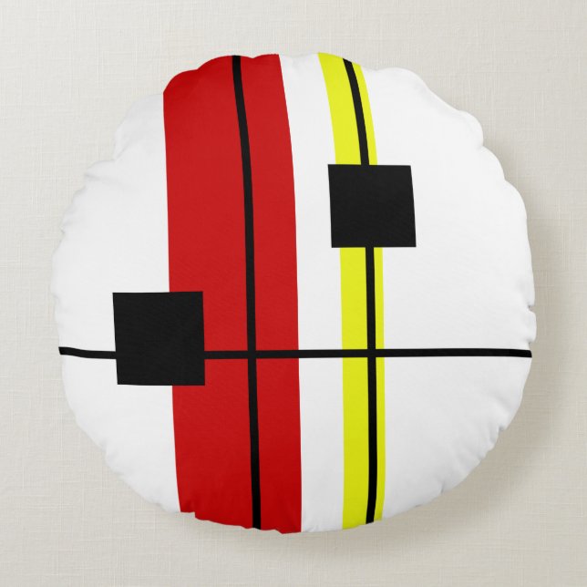 Geometrical design round pillow (Front)