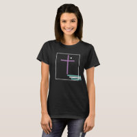 Geometrical Faith Cross Christian Purple Teal