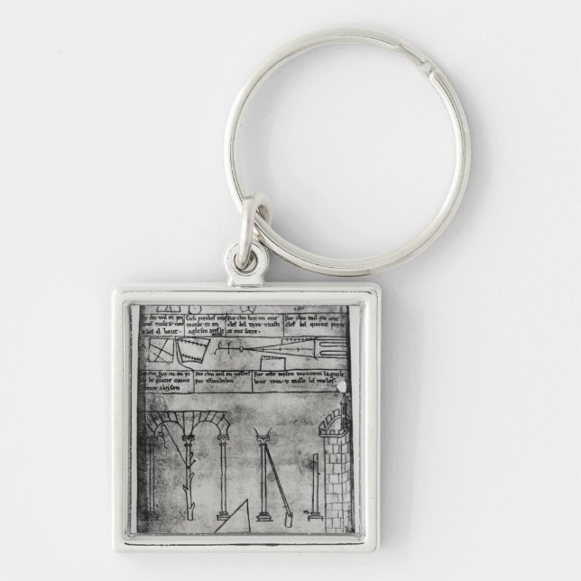 Geometrical figures for construction keychain (Front)