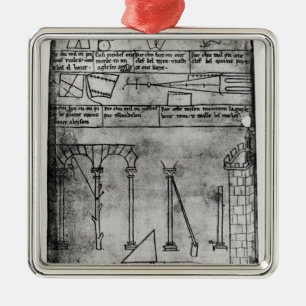 Geometrical figures for construction metal ornament