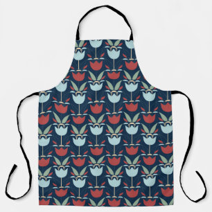 Geometrical Flower: Multi-Coloured Vintage Ornamen Apron