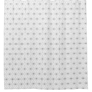 Geometrical Hexagon Shower Curtain