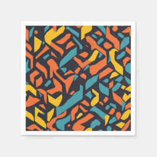 Geometrical pattern napkin