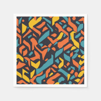 Geometrical pattern napkin