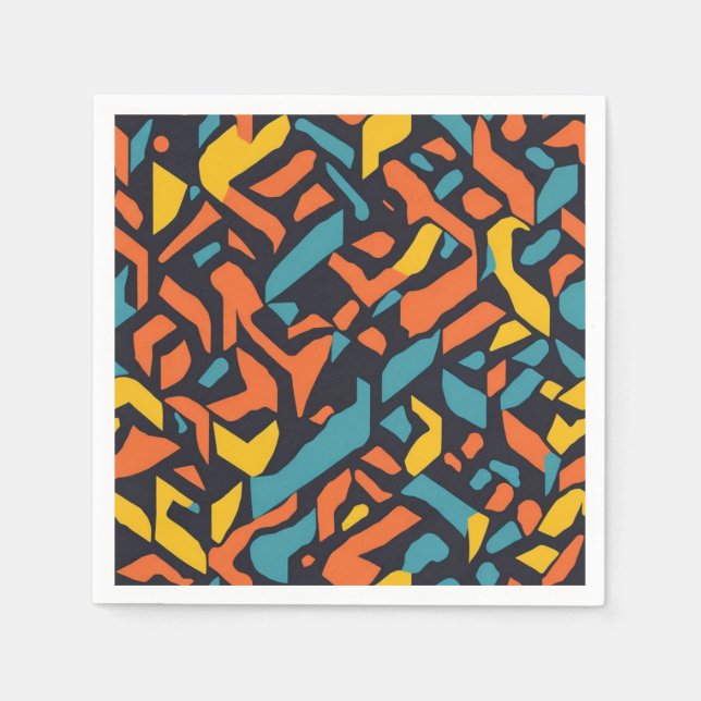 Geometrical pattern napkin (Front)