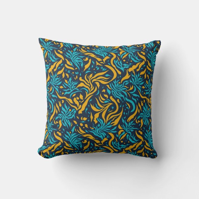 Geometrical pattern Throw Pillow (Front)