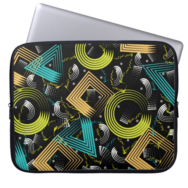 Geometrical Patternbackground,retro,90s,abstract,a Laptop Sleeve (Front)