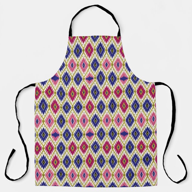 Geometrical Patterns: Traditional Textile Illustra Apron (Front)