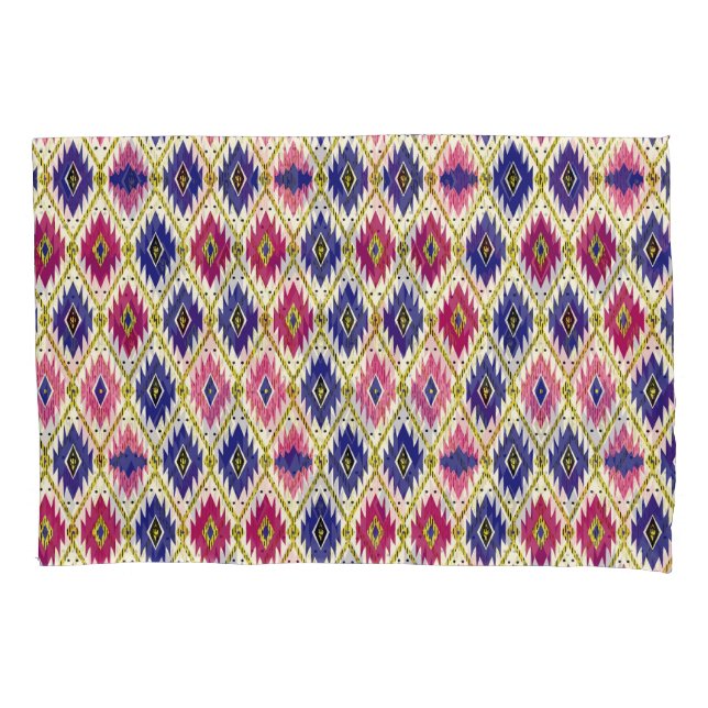 Geometrical Patterns: Traditional Textile Illustra Pillowcase (Front)