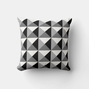 Geometrical Pyramids Throw Pillow