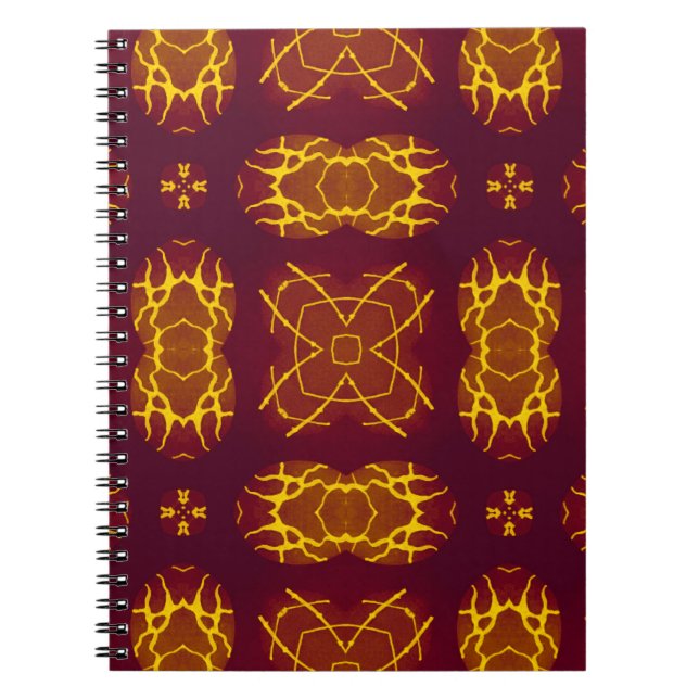 Geometrical Seamless Print Retro design. Geometric Notebook (Front)