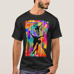 Geometrical Shape Abstract Skateboarding T-Shirt