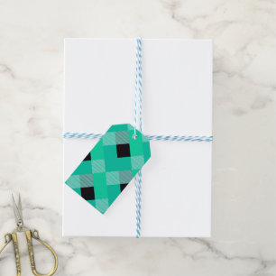 Geometrical Square Abstraction 10 Gift Tags