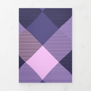 Geometrical Square Abstraction 14 Tri-Fold Holiday Card