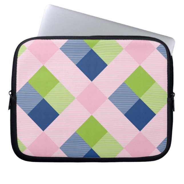 Geometrical Square Abstraction 18 Laptop Sleeve (Front)