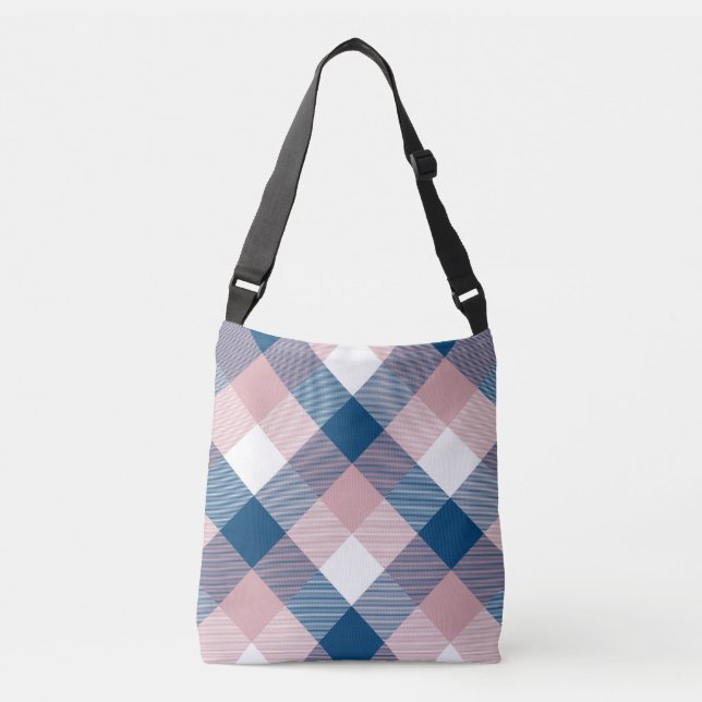 Geometrical Square Abstraction 1 Crossbody Bag (Front)