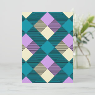 Geometrical Square Abstraction 20 Card