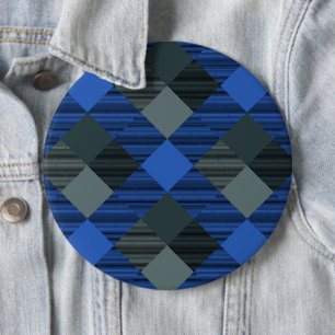 Geometrical Square Abstraction 21 6 Inch Round Button