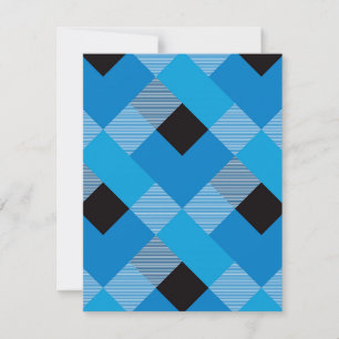 Geometrical Square Abstraction 3 Card