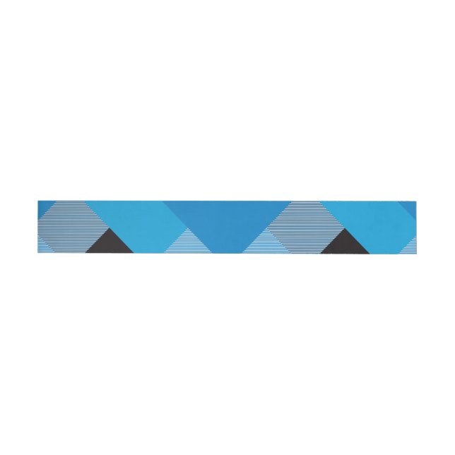 Geometrical Square Abstraction 3 Wrap Around Label (Individual)