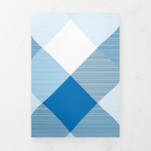Geometrical Square Abstraction 6 Tri-Fold Holiday Card