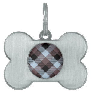 Geometrical Square Abstraction 8 Pet ID Tag
