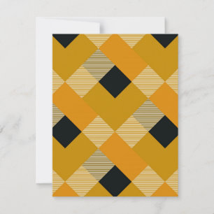 Geometrical Square Abstraction 9 Card