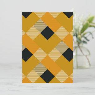 Geometrical Square Abstraction 9 Thank You Card