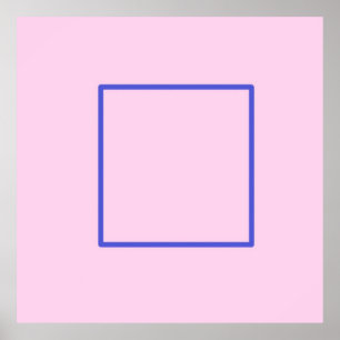 geometrical square art poster