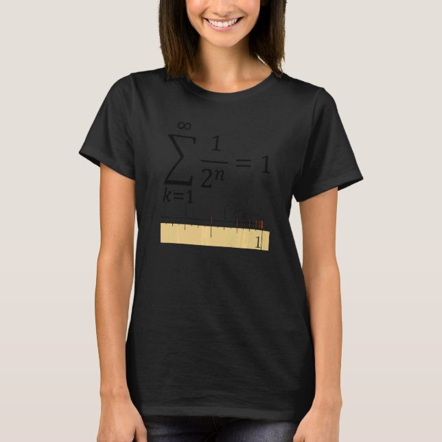 geometrical sum cool notion of math and science T-Shirt (Front)