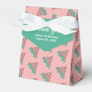Geometrical Watermelon Seeds Birthday Party Favor Box