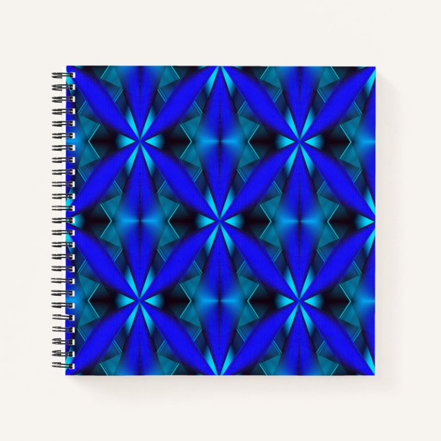 Geometrically in blue... notebook (Front)