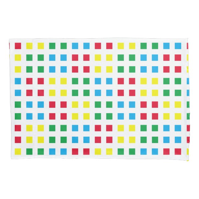 Geometrics colourful pattern pillowcase (Front)