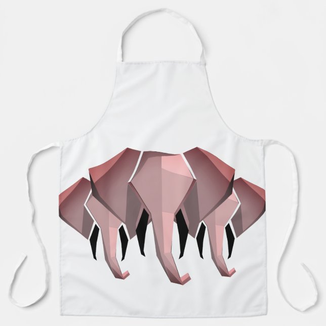 Geometrics Elephant Head  Apron (Front)