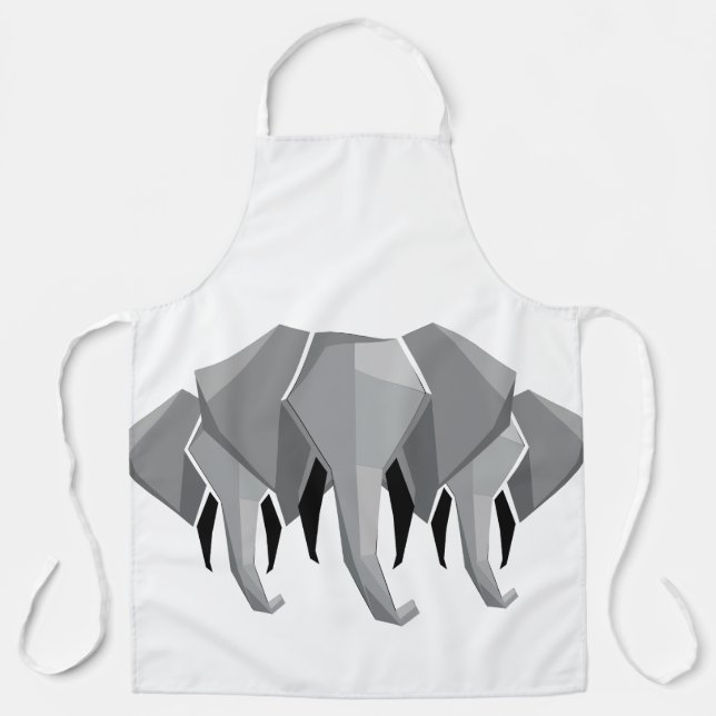 Geometrics Elephant Head  Apron (Front)
