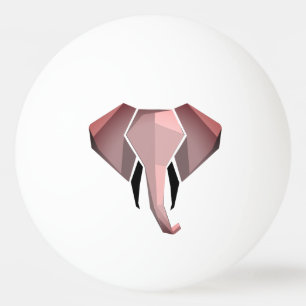 Geometrics Elephant Head  Ping Pong Ball