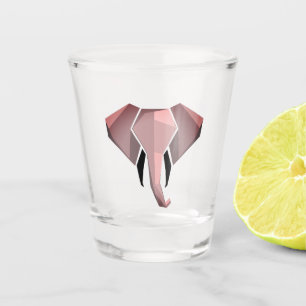 Geometrics Elephant Head Shot Glass