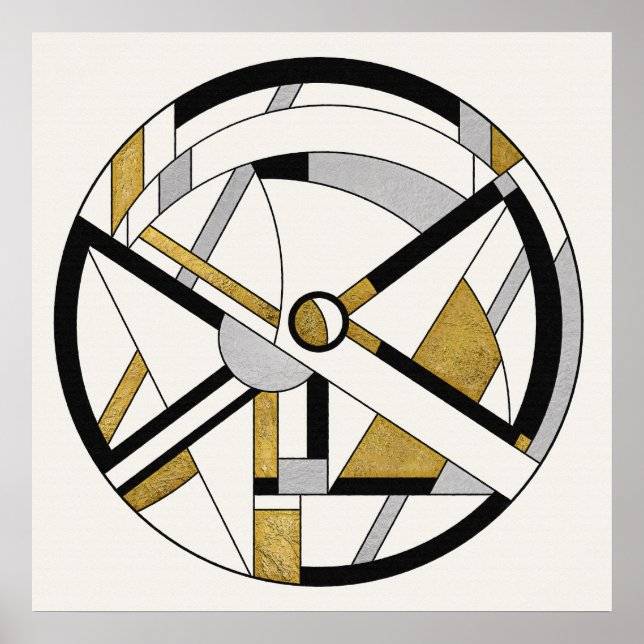 Géométrie circulaire Déco minimaliste (Devant)