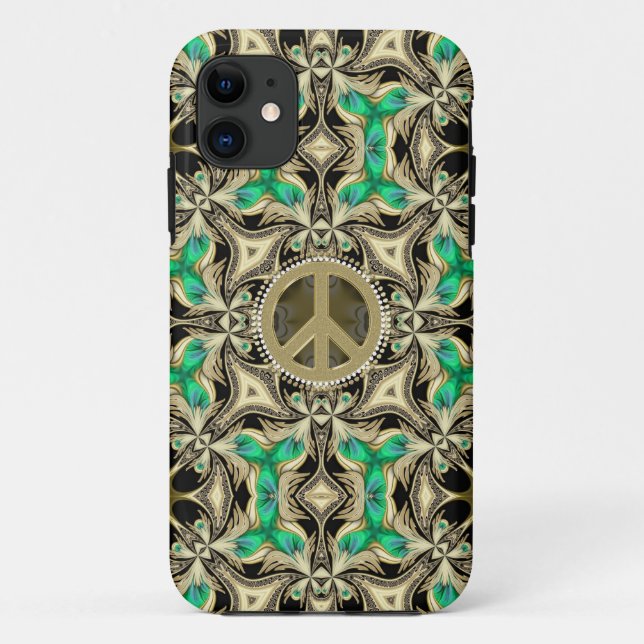 Géométrie médiévale Steampunk Paix iPhone 5 Coque (Dos)