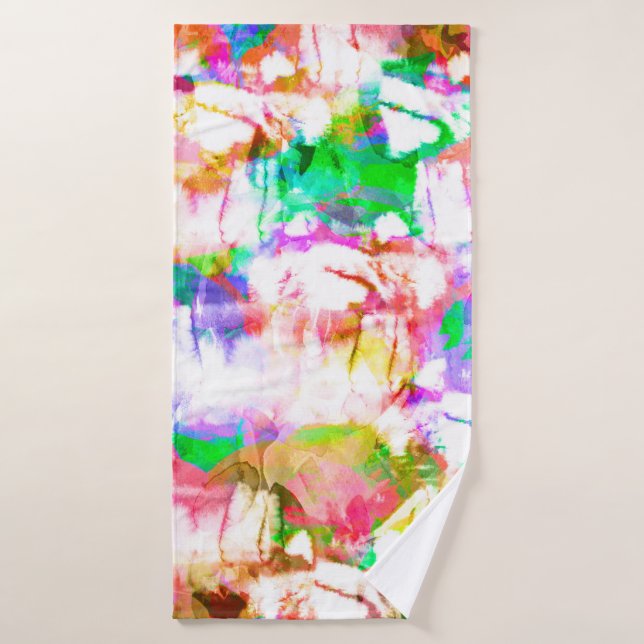 Géométrie texture répétition motif classique abstr (Serviette de bain)