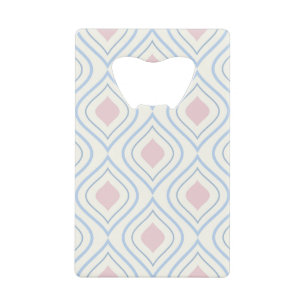 géométrique Abstraite, bleue, rose et blanc cassé