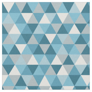 Géométrique bleu moderne   Tissu