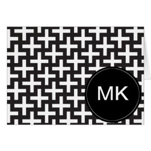 Géométrique noir et blanc