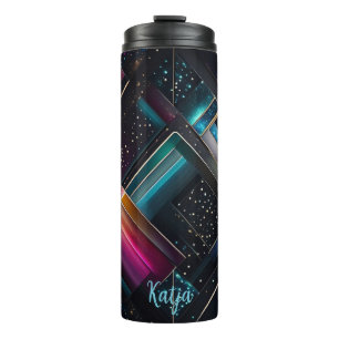 Geometrisches Muster Galaxy Thermal Tumbler