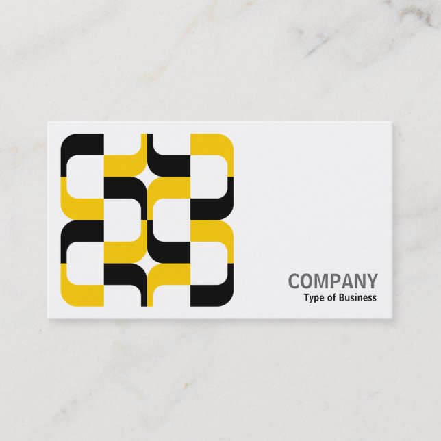 Geometropolis - 020614 - Black and Amber Business Card (Front)