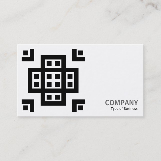 Geometropolis - 030614 - Black on White Business Card (Front)