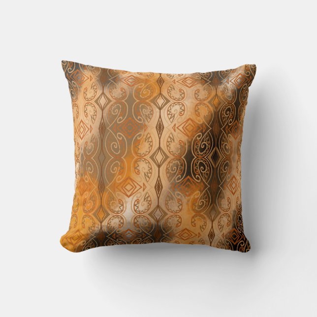 Geometry Africa Throw Pillow (Front)