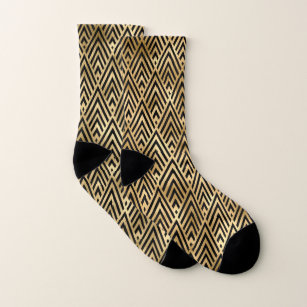Geometry Art Deco Pattern Socks
